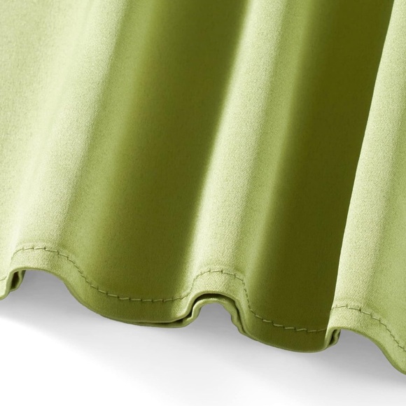 NEW Y2K Spaghetti Strap Floral Embroidered Bodycon Short Spring Dress Green L - Picture 4 of 5